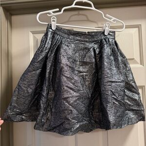 Kate Spade Metallic Black A-Line Skirt